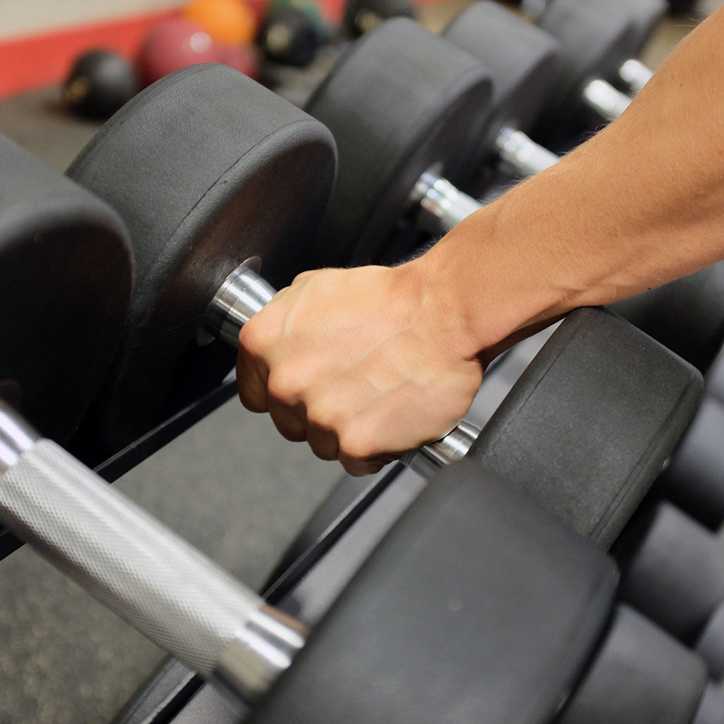 Body-Solid rubber round dumbbells