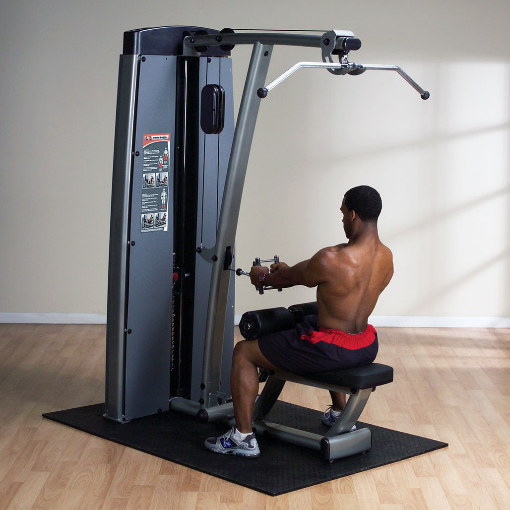 Body-Solid DLATSF lat pulldown in use