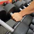 Body-Solid SDPS550 Round Rubber Dumbbell Set, 5 to 50 lb