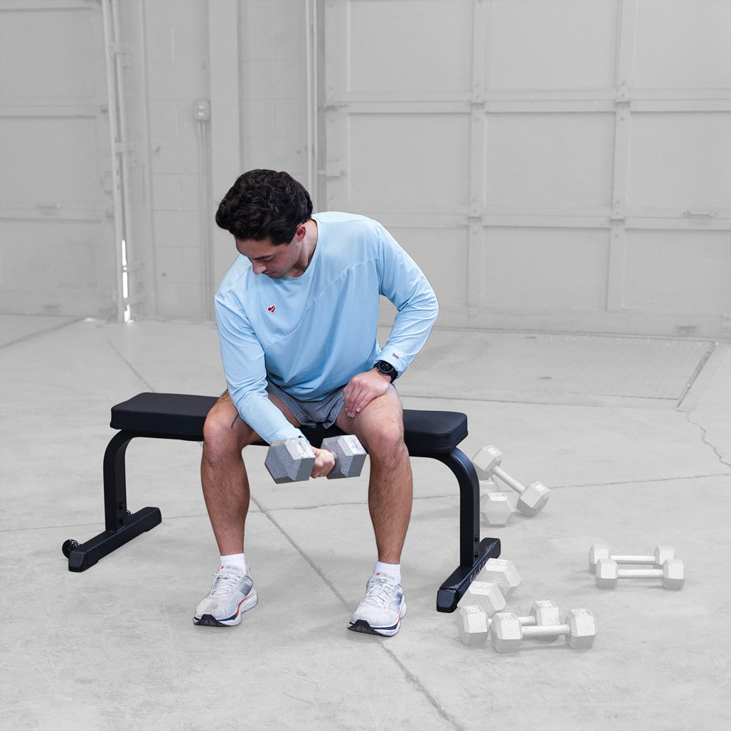 Body-Solid GFB350B flat bench detail