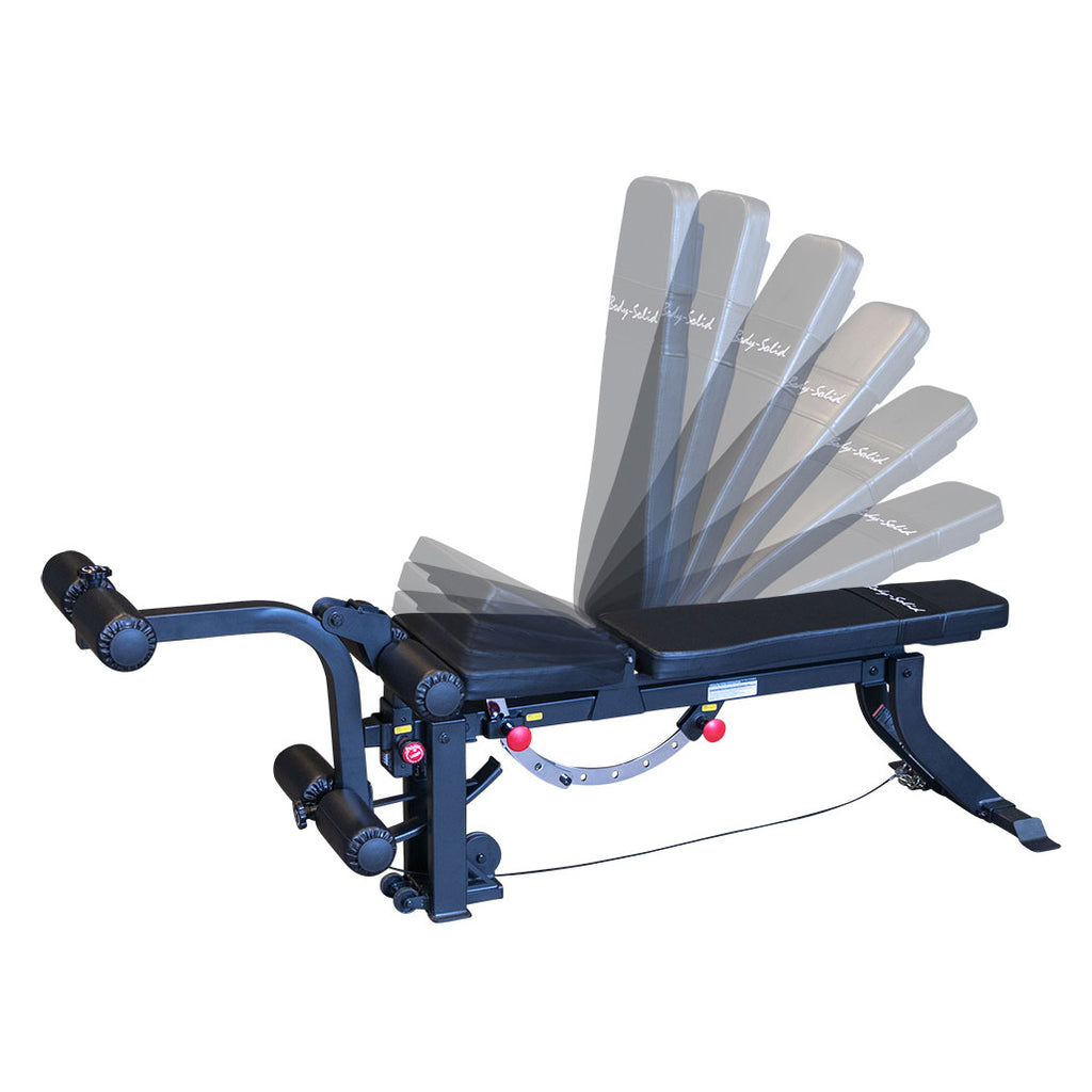 Body-Solid GLEG Adjustable Bench with Cable Leg Developer
