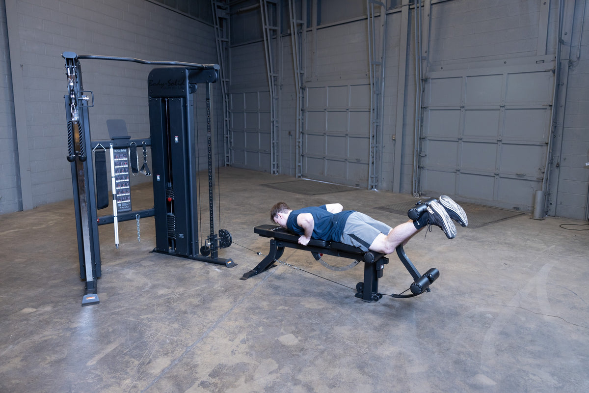 Body-Solid GLEG Adjustable Bench with Cable Leg Developer