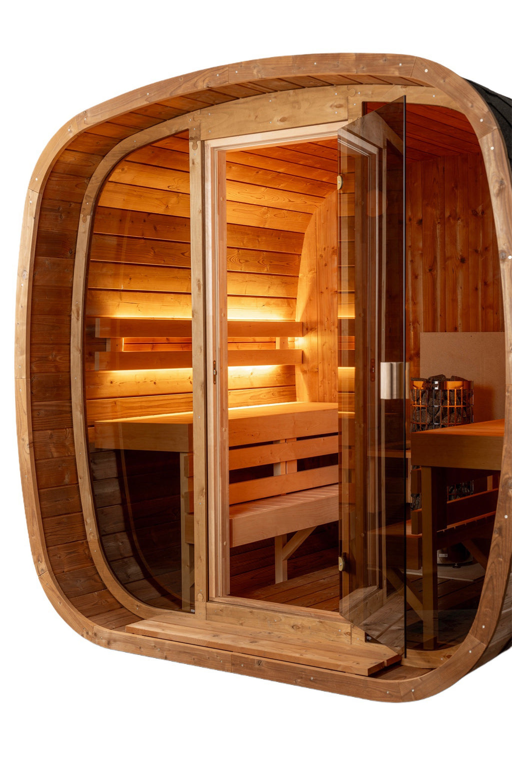Auris 2 Luxury Outdoor Cedar Sauna | 2-4 Person | Orivon Wellness