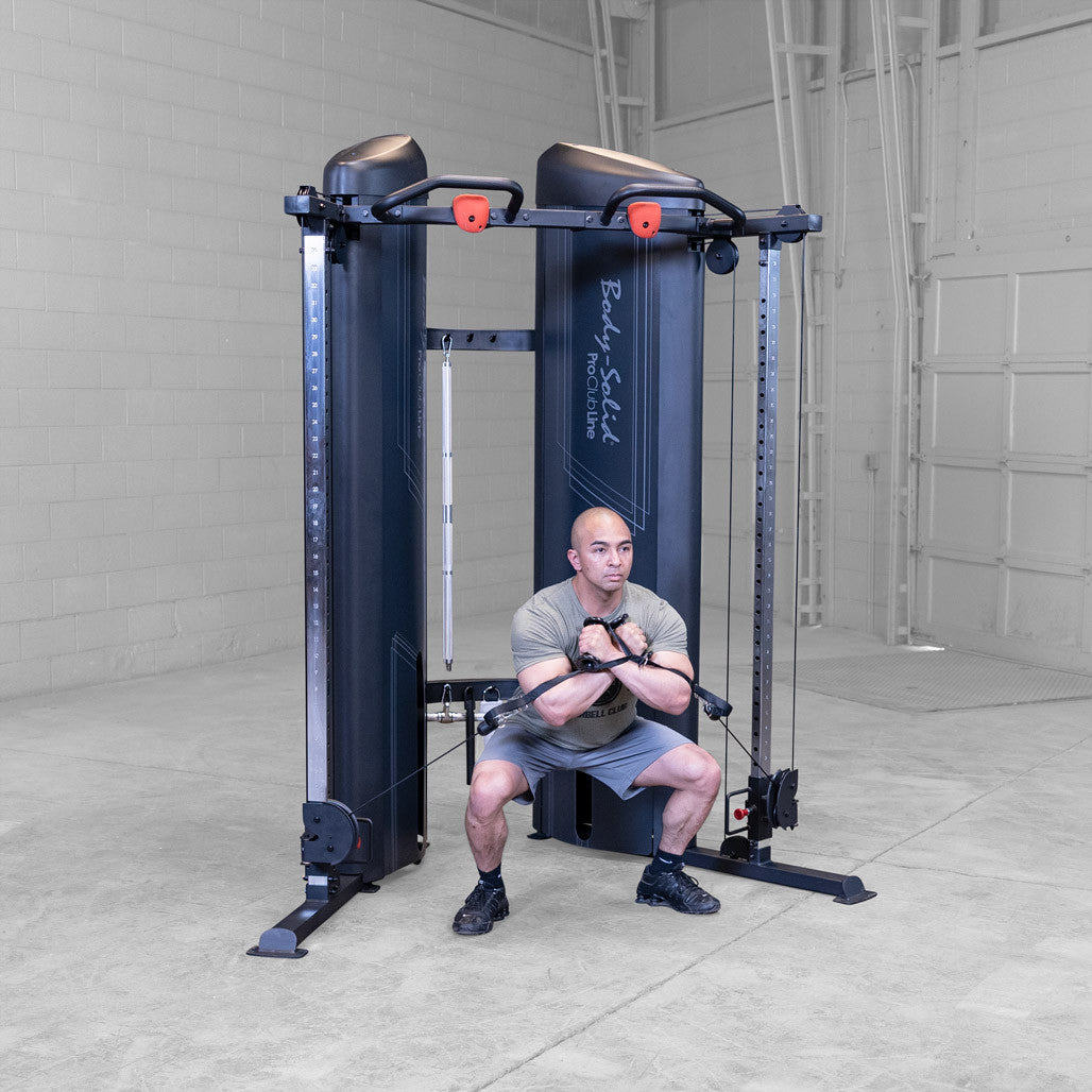 Body-Solid S2FTX functional trainer in use