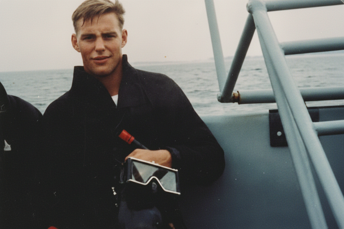 Enhanced Vintage Dive Photo