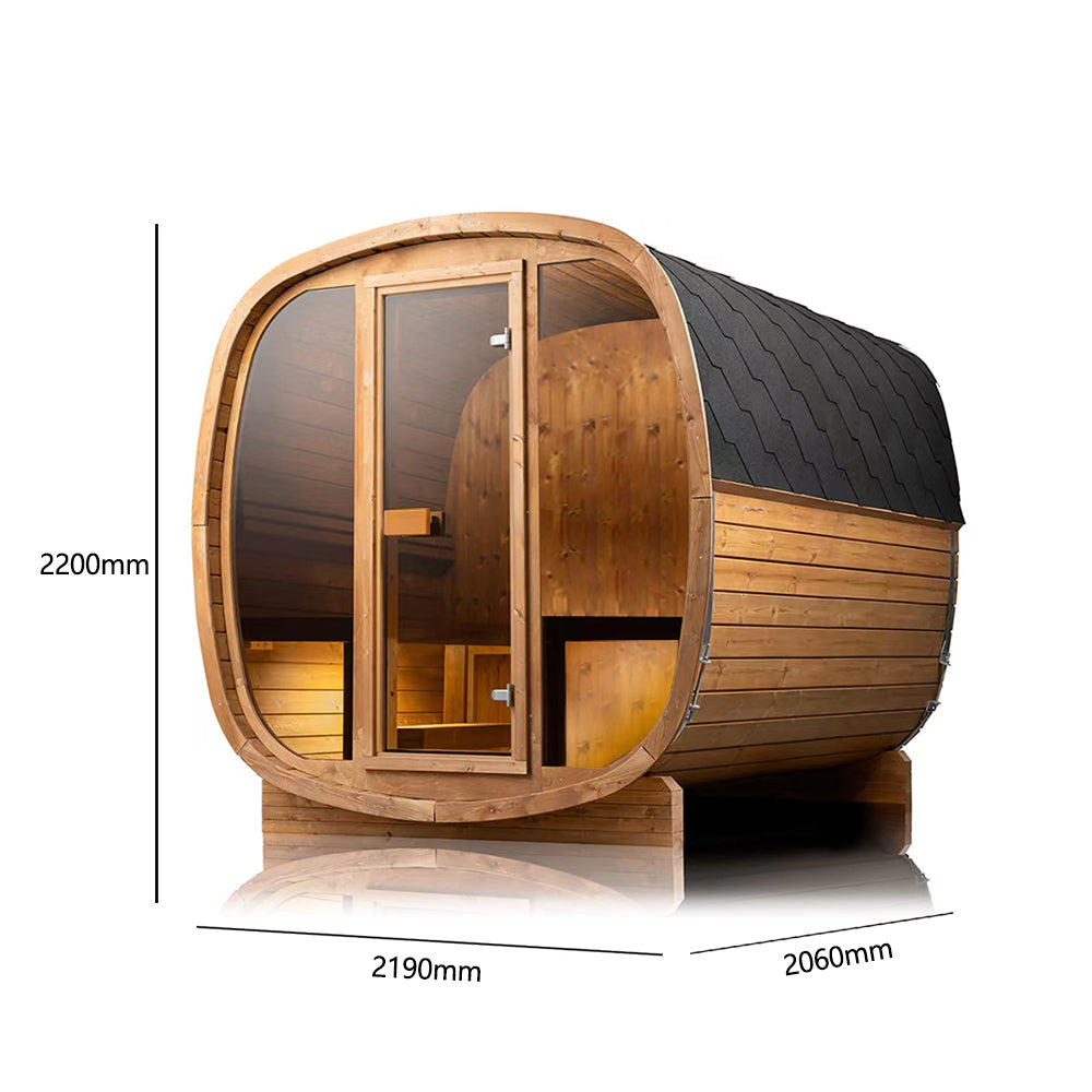 Auris 2 Luxury Outdoor Cedar Sauna | 2-4 Person | Orivon Wellness