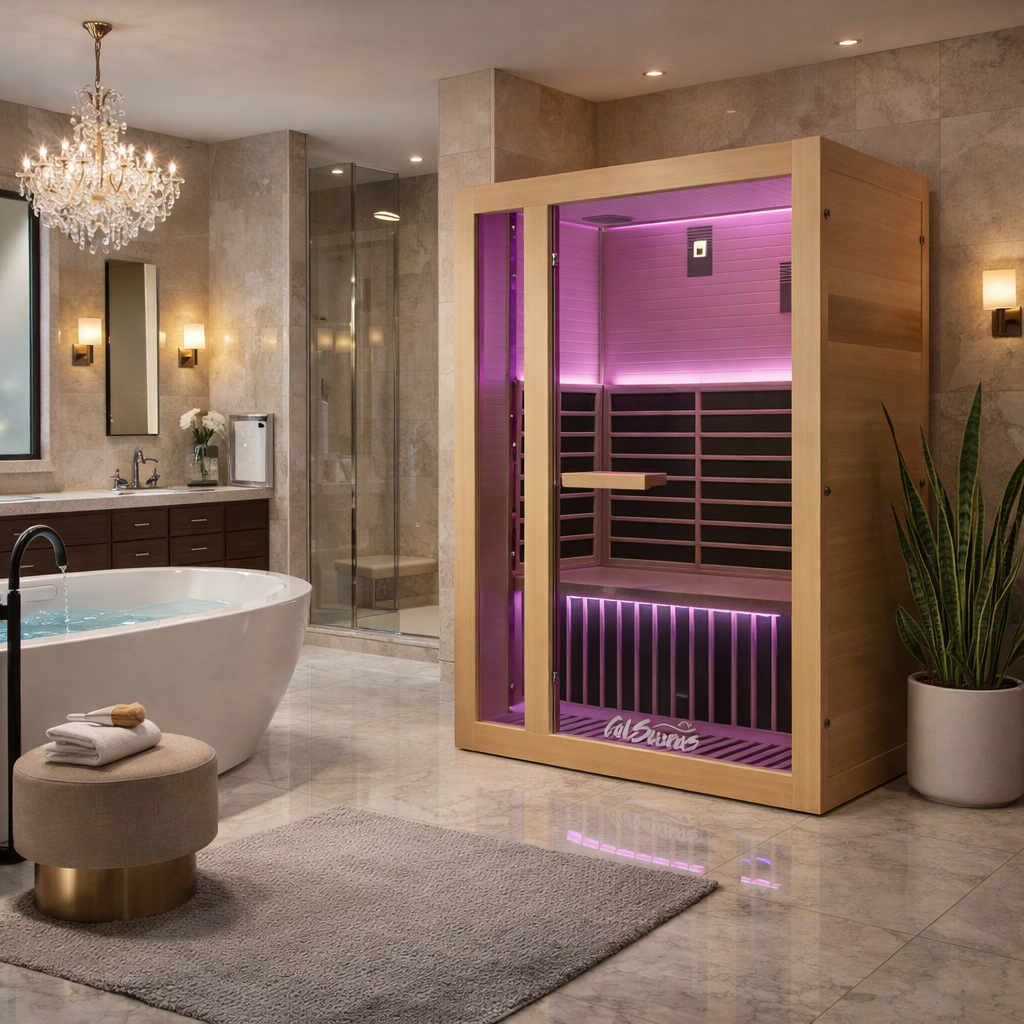 Cal Saunas Solara 2 Infrared Sauna lifestyle