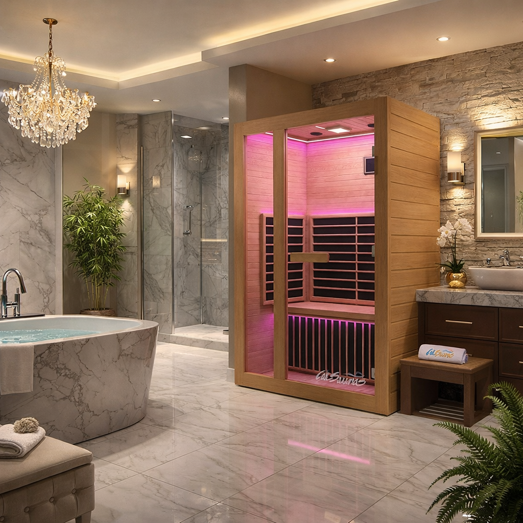 Cal Saunas Solara 3 Infrared Sauna lifestyle